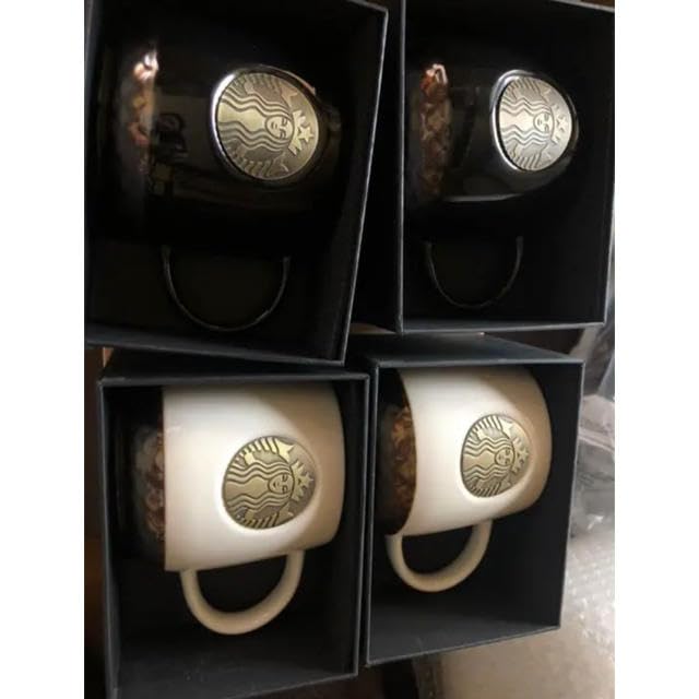Starbucks Coffee - レア 海外スタバ 白黒マグカップ 2個セット　※色や個数応相談　新品未開封 Amazon.co.jp: レア 海外スタバ 白黒マグカップ 2個セット ※色や